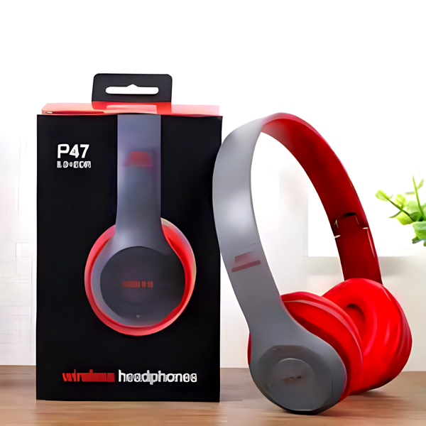 P47 Wireless Bluetooth Headphones Premium Quality With Charging Cable 3 color